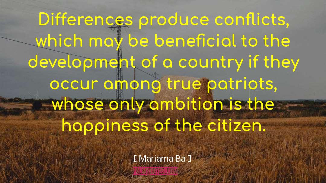 Development Of A Country quotes by Mariama Ba