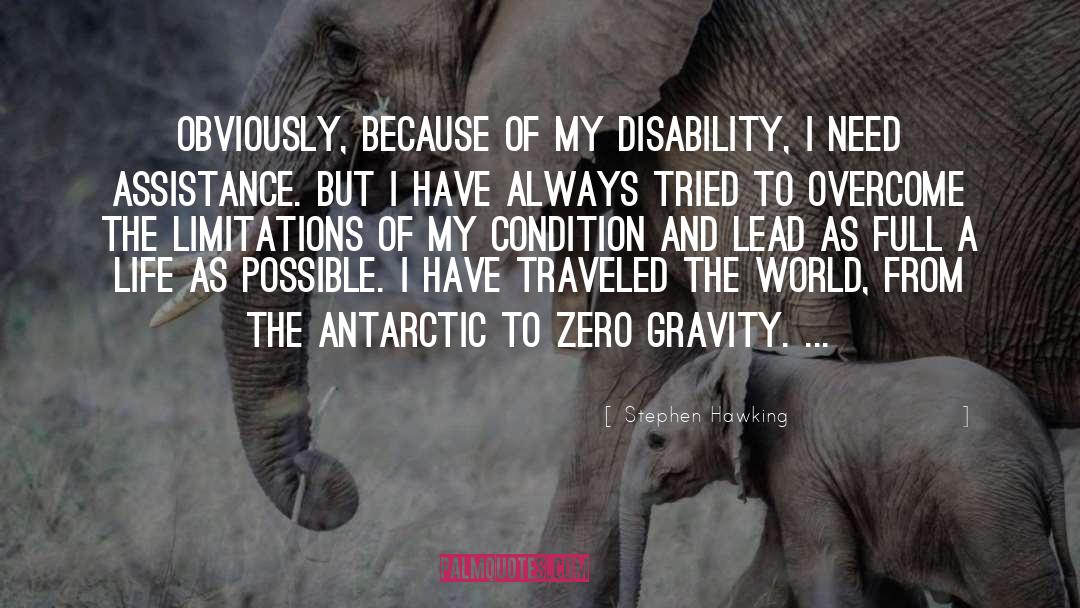 Developmental Disability quotes by Stephen Hawking