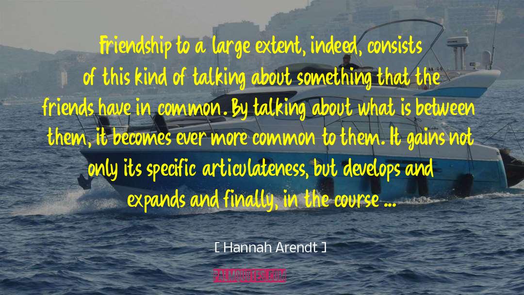 Develops quotes by Hannah Arendt