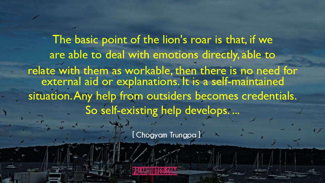 Develops quotes by Chogyam Trungpa