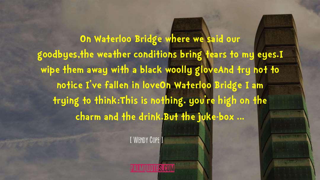 Devernois Waterloo quotes by Wendy Cope