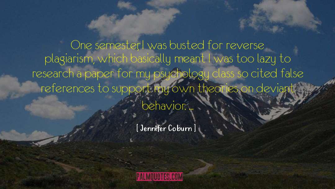 Deviant quotes by Jennifer Coburn