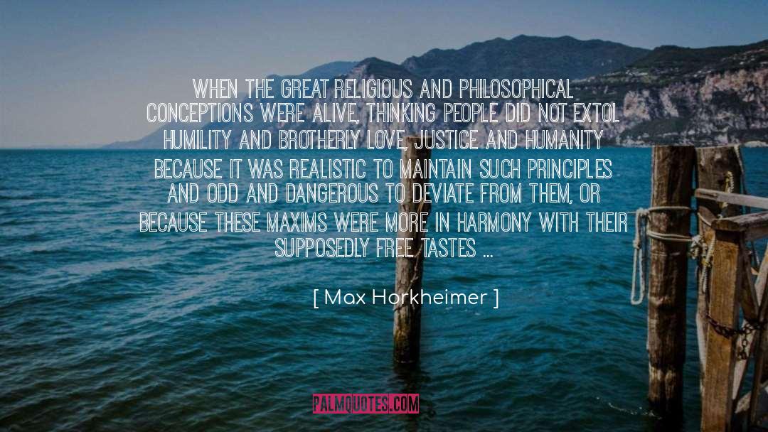 Deviate quotes by Max Horkheimer