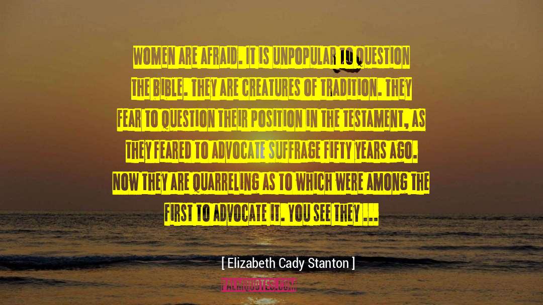 Devil 27s Advocate quotes by Elizabeth Cady Stanton