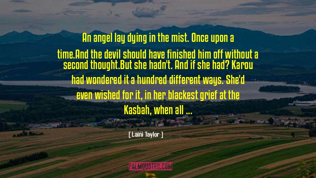 Devil Disguised As An Angel quotes by Laini Taylor