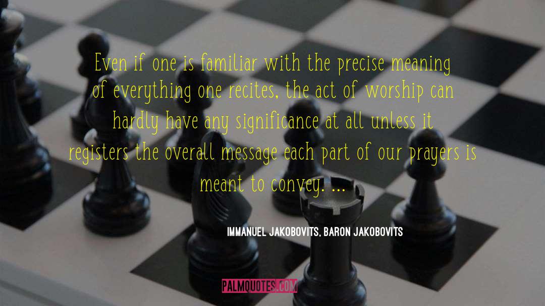 Devil Worship quotes by Immanuel Jakobovits, Baron Jakobovits