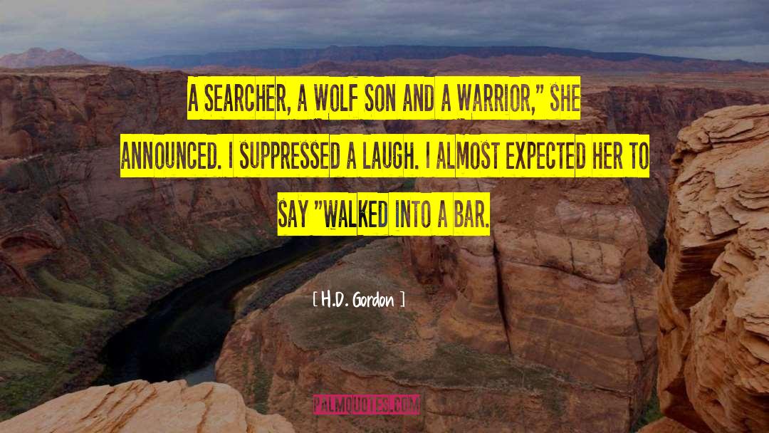 Devilish Wolf quotes by H.D. Gordon
