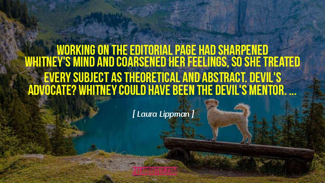 Devils Advocate quotes by Laura Lippman