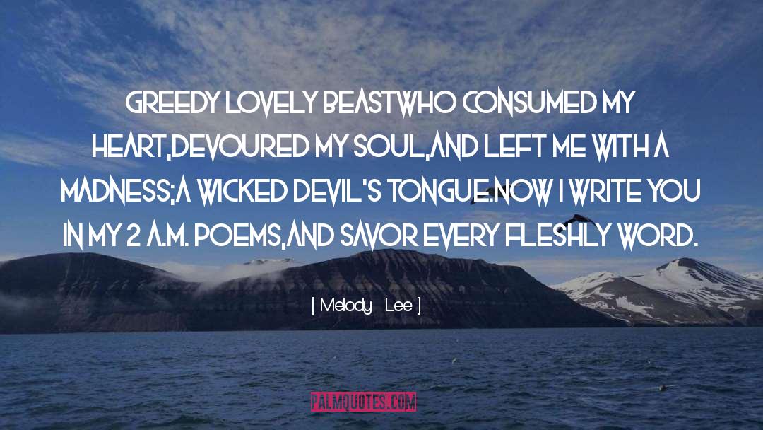 Devils quotes by Melody  Lee