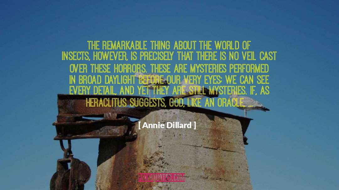 Devotes quotes by Annie Dillard