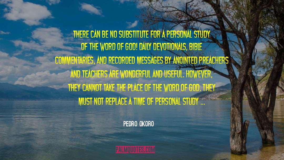 Devotionals quotes by Pedro Okoro