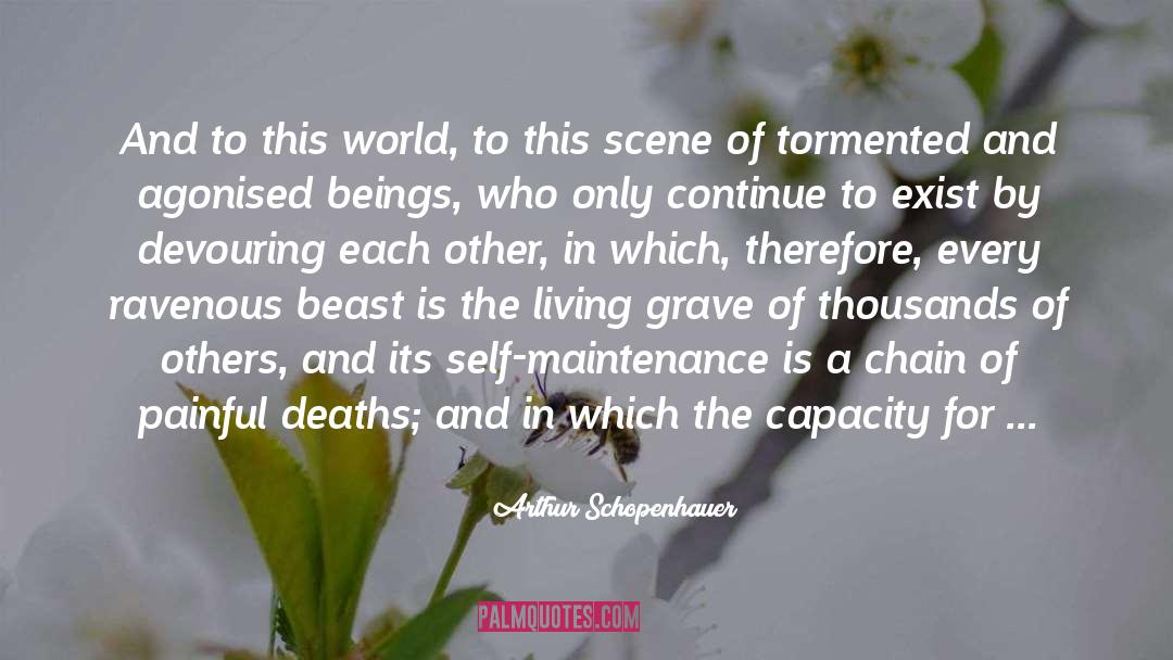 Devouring quotes by Arthur Schopenhauer