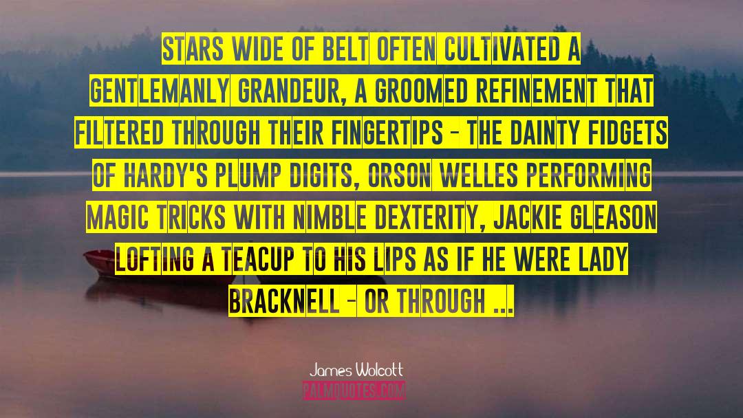 Dexterity quotes by James Wolcott