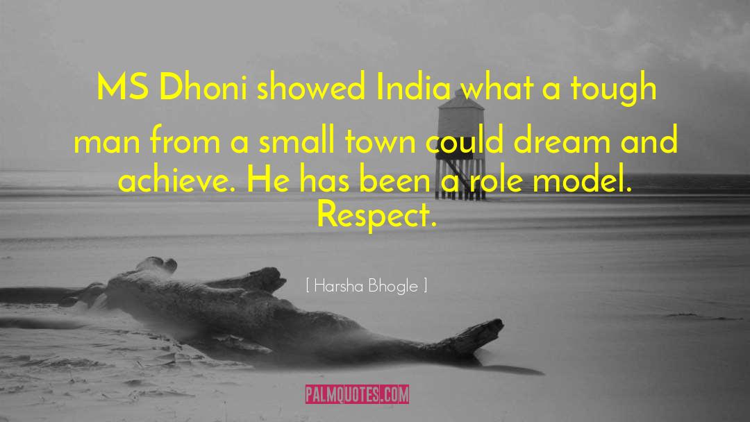 Dhoni quotes by Harsha Bhogle