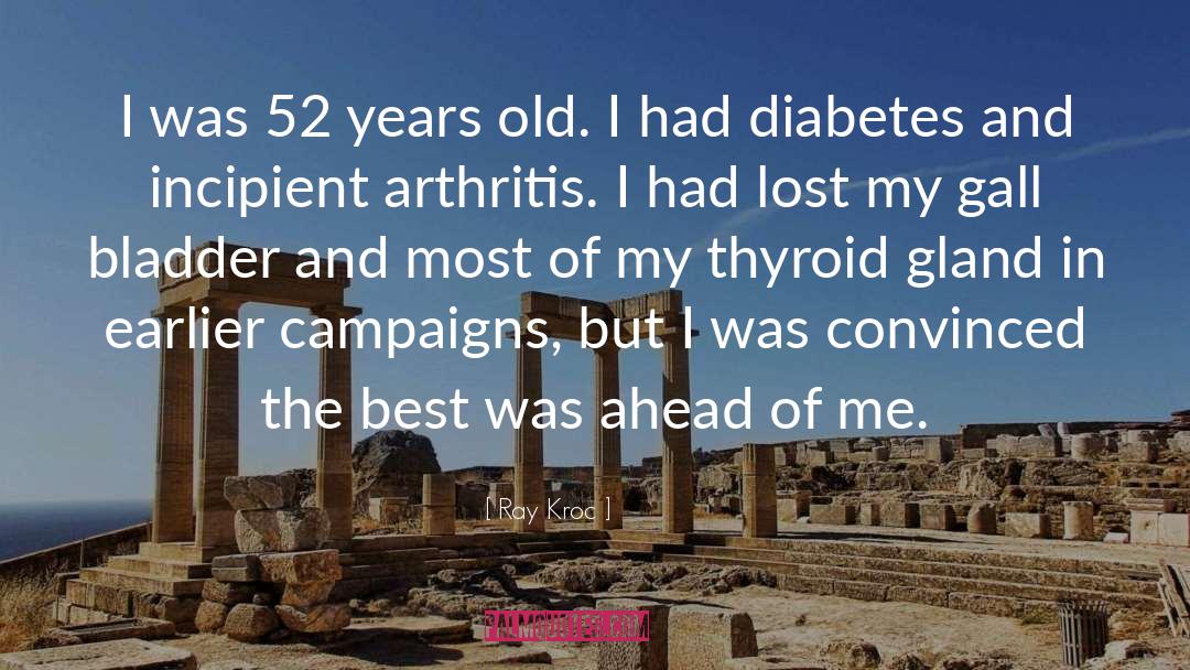 Diabetes quotes by Ray Kroc