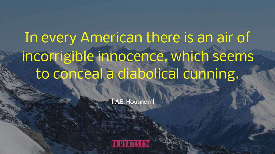 Diabolical quotes by A.E. Housman