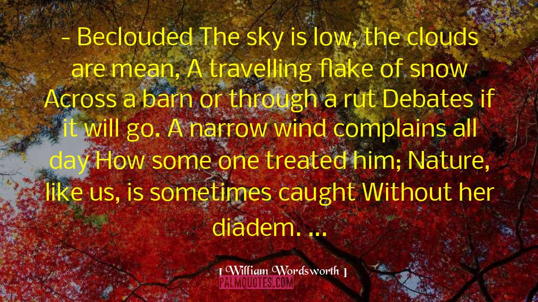 Diadem quotes by William Wordsworth