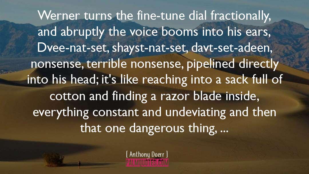 Dial quotes by Anthony Doerr