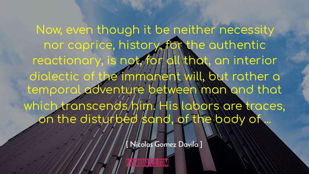 Dialectic quotes by Nicolas Gomez Davila