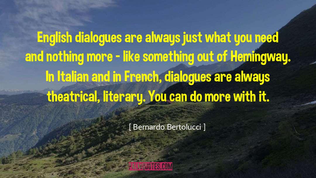 Dialogues quotes by Bernardo Bertolucci