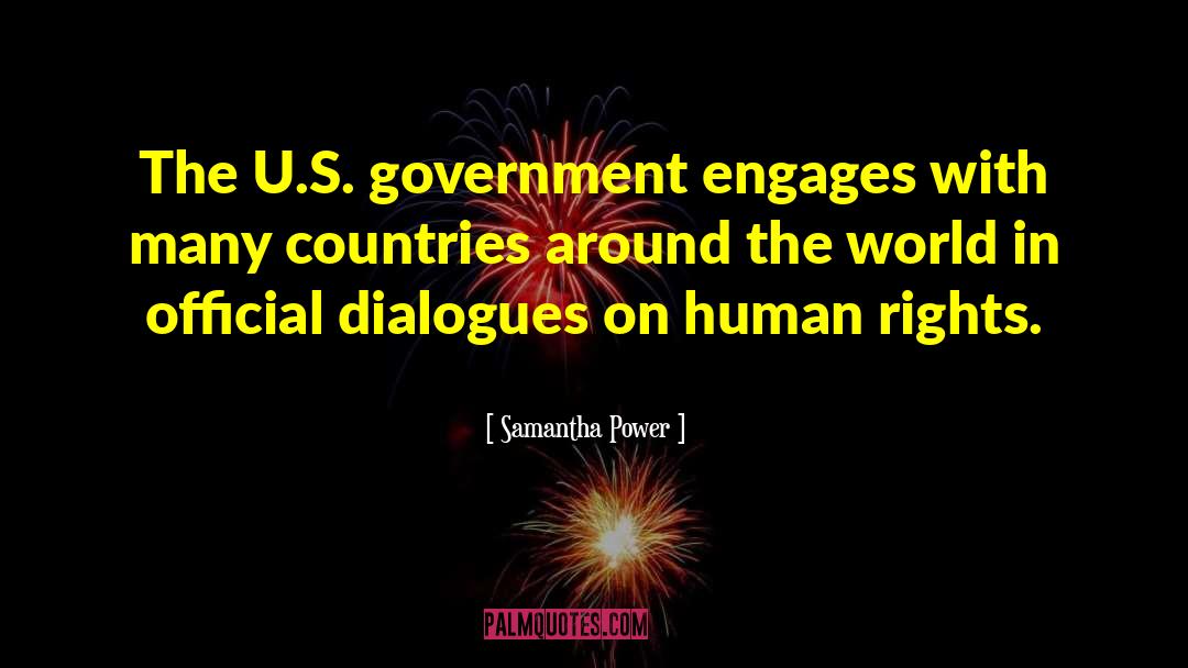 Dialogues quotes by Samantha Power