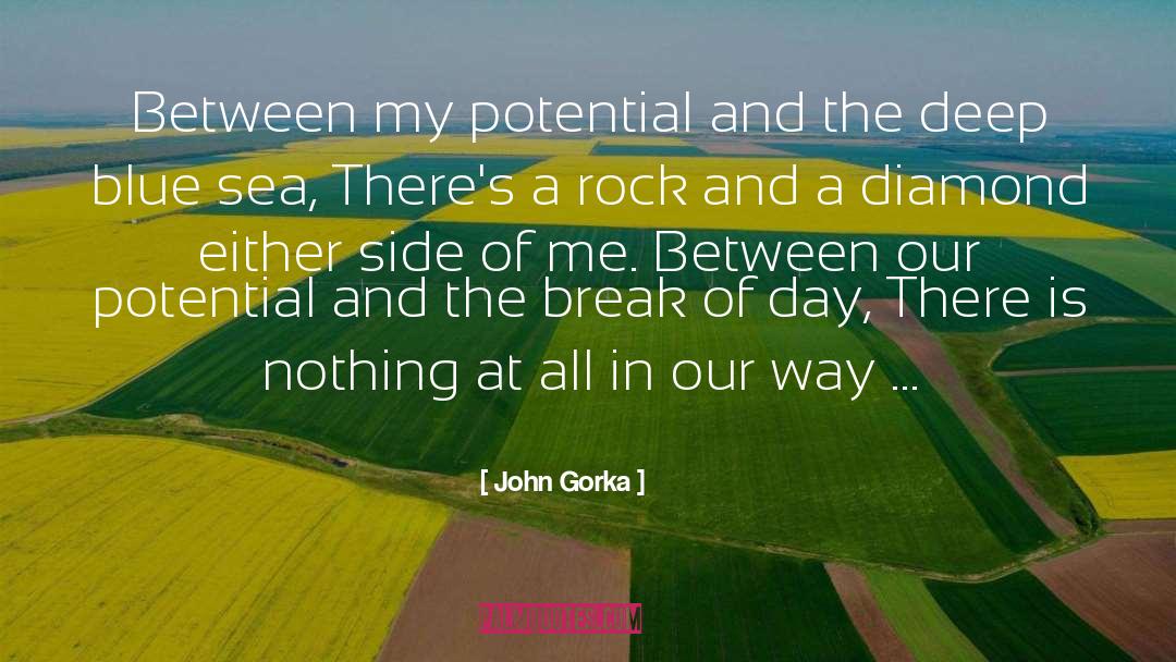 Diamond quotes by John Gorka