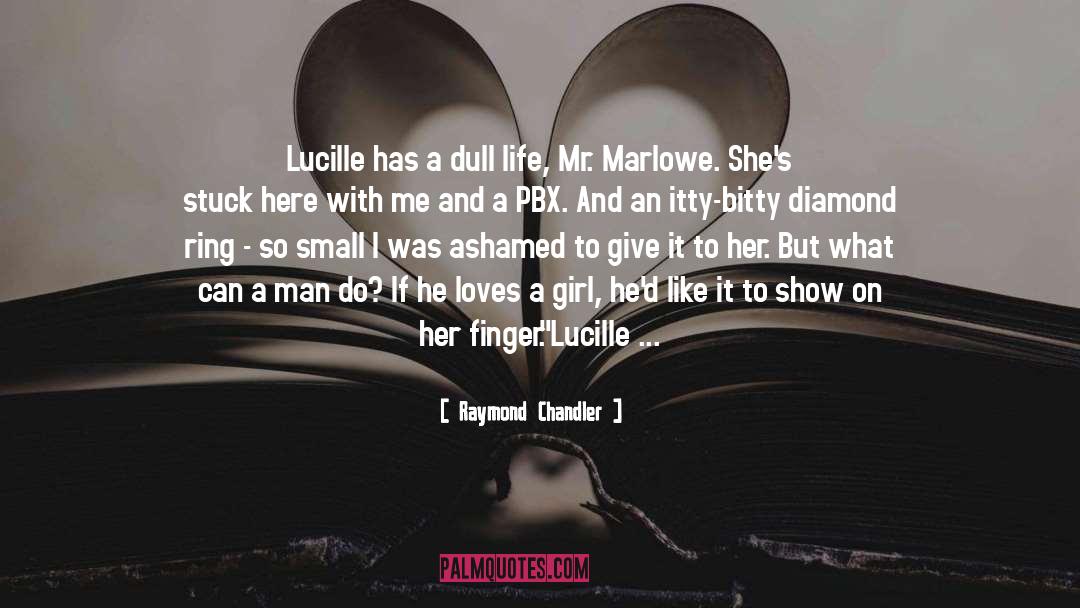 Diamond Ring quotes by Raymond Chandler