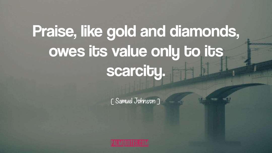 Diamonds quotes by Samuel Johnson