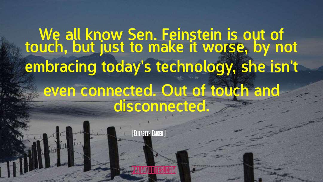 Dianne Feinstein quotes by Elizabeth Emken