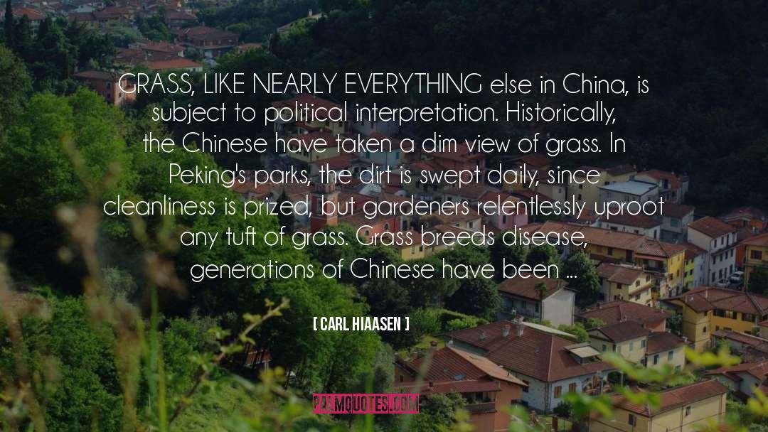 Diantan China quotes by Carl Hiaasen