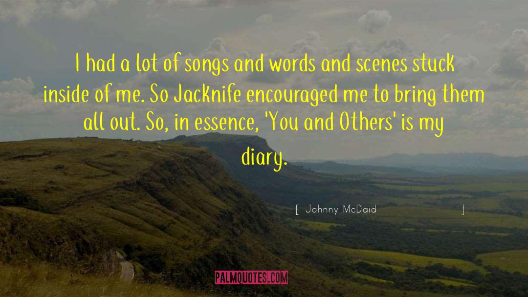 Diary Entries quotes by Johnny McDaid