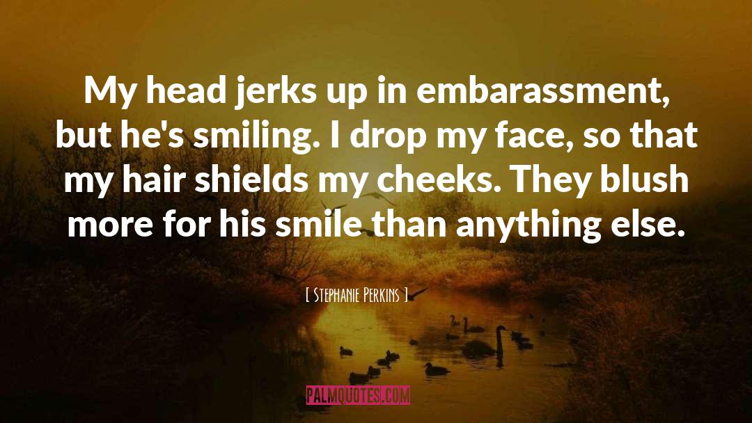 Diary Smiling Face quotes by Stephanie Perkins