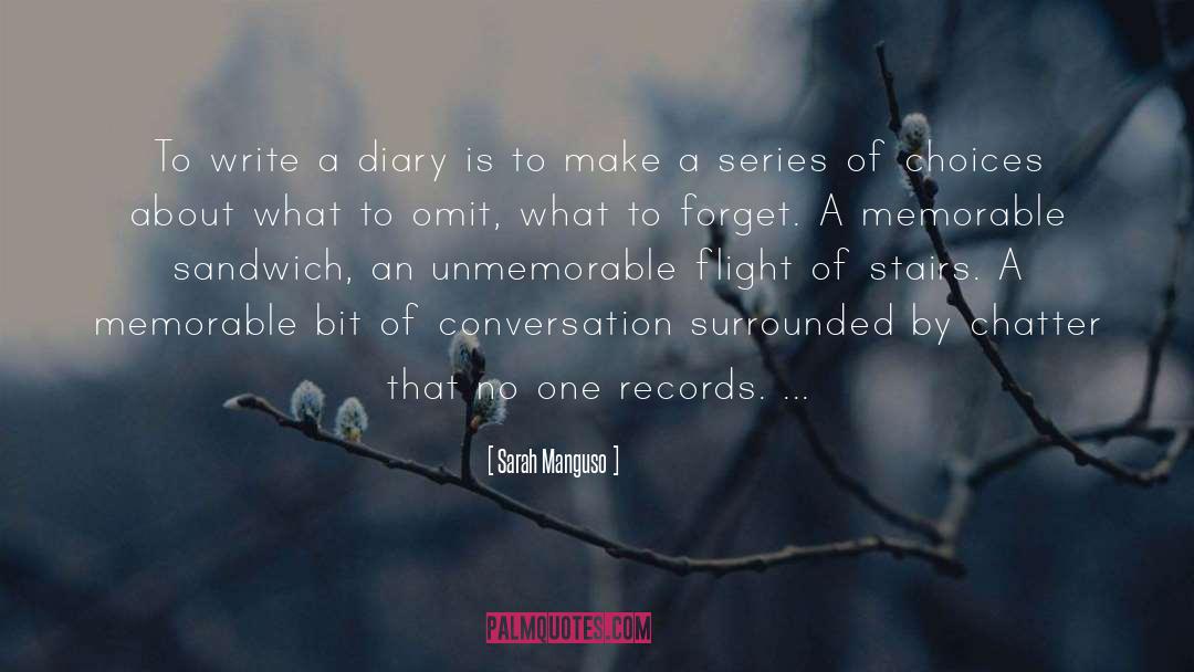 Diary Writing Habit quotes by Sarah Manguso