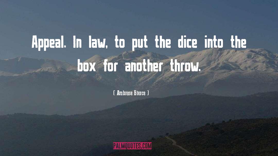 Dice quotes by Ambrose Bierce