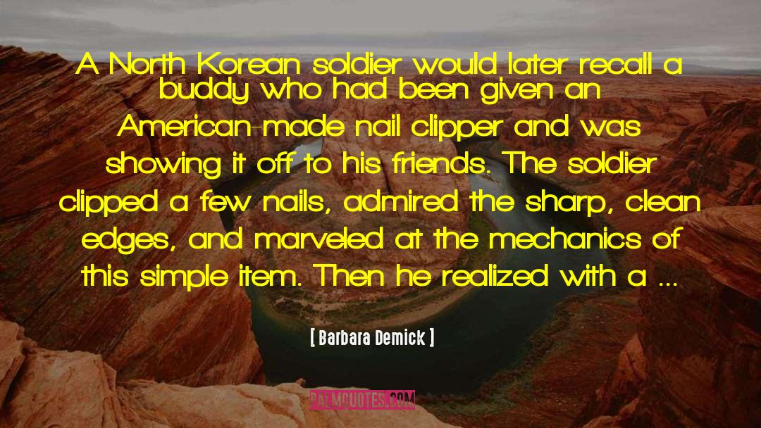 Dicon Korea quotes by Barbara Demick