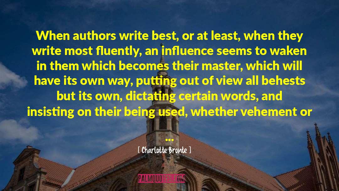 Dictating quotes by Charlotte Bronte