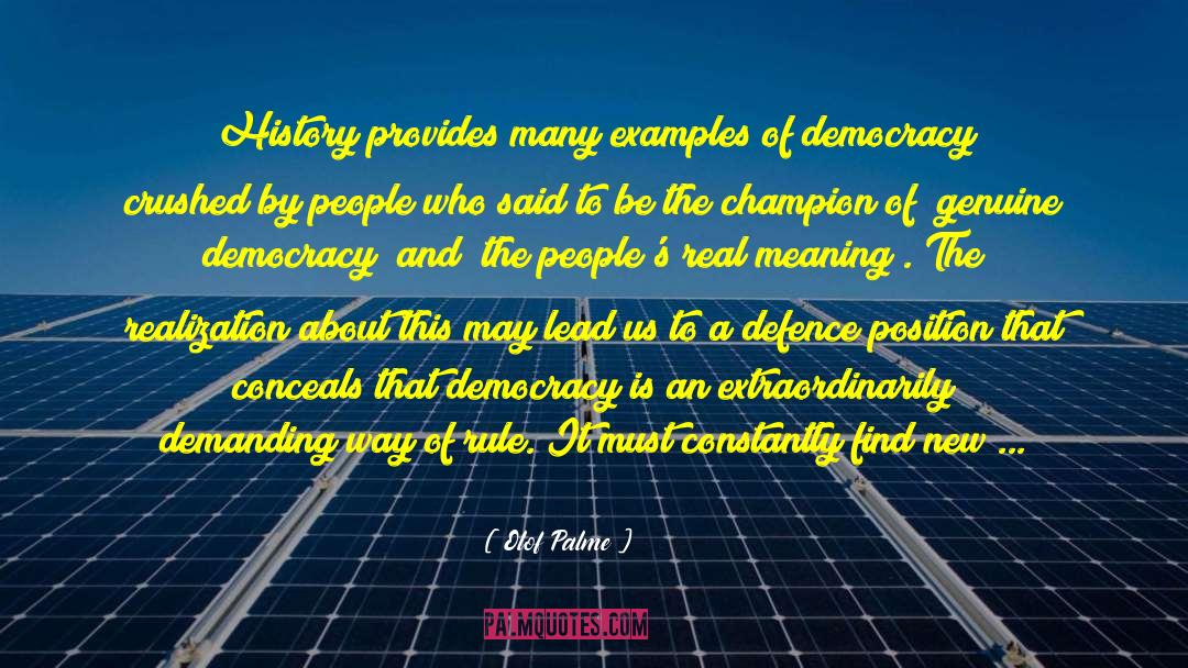 Dictatorships quotes by Olof Palme