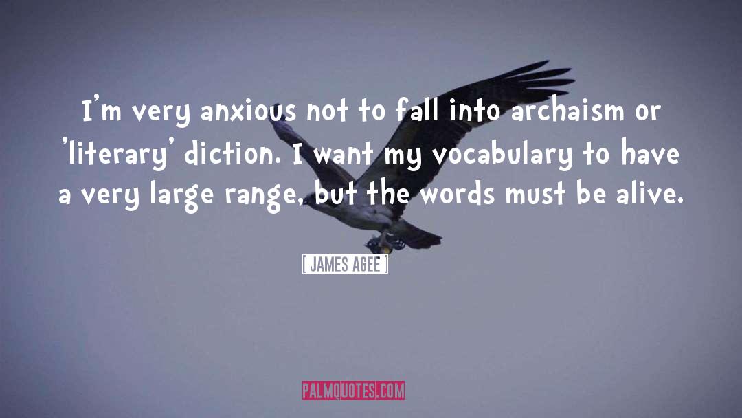 Diction quotes by James Agee