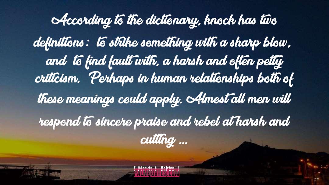 Dictionary quotes by Marvin J. Ashton
