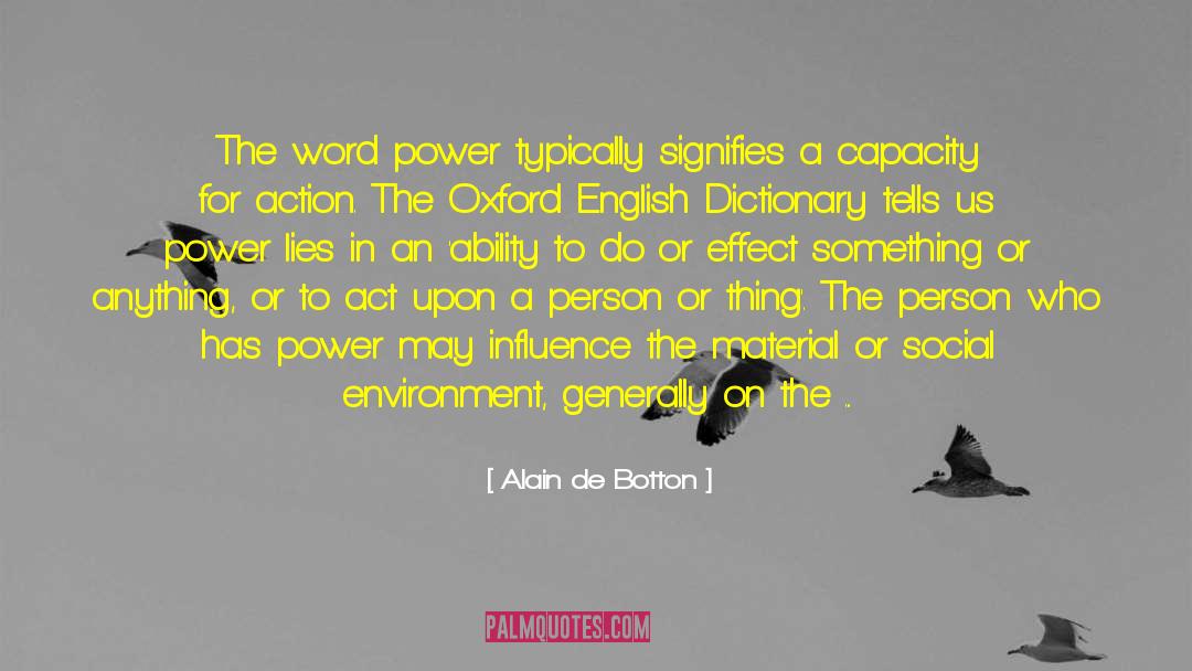 Dictionary quotes by Alain De Botton