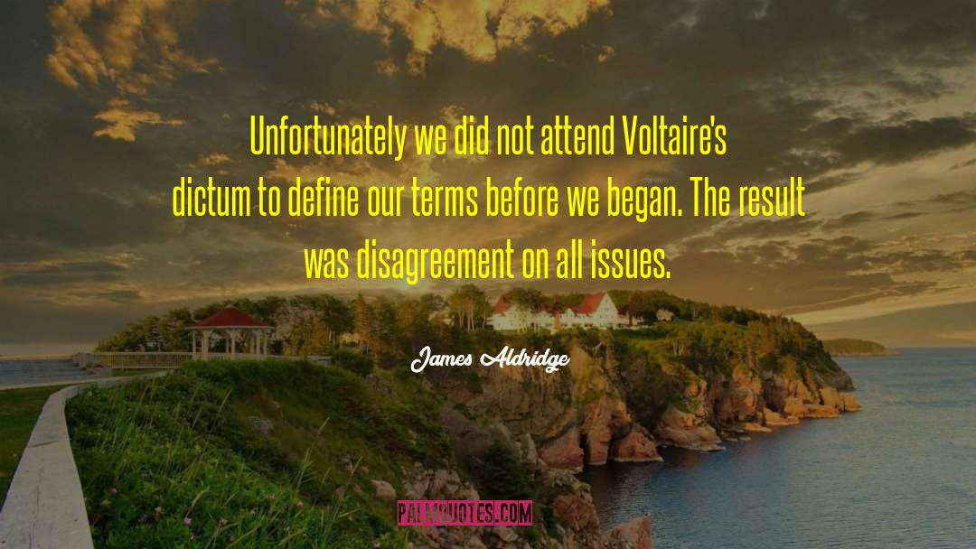 Dictum quotes by James Aldridge