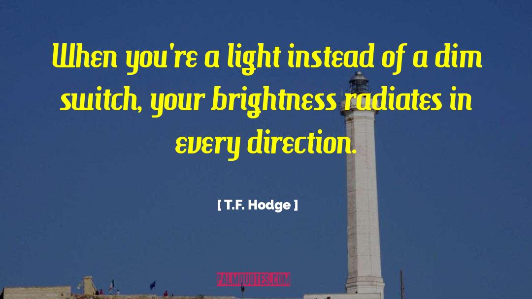 Didn T Shine quotes by T.F. Hodge