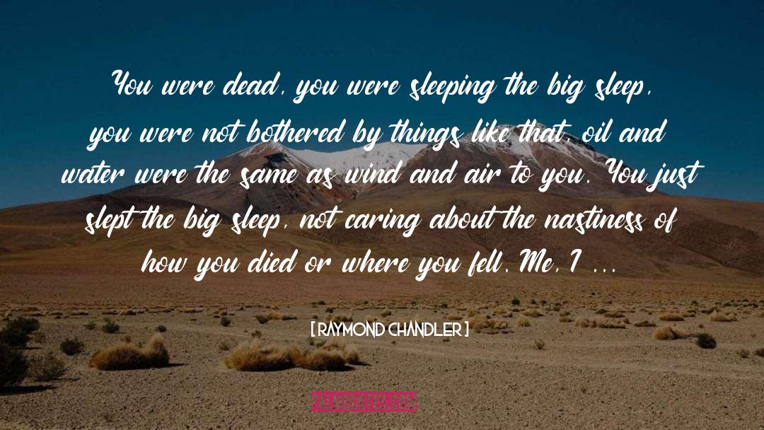 Died quotes by Raymond Chandler