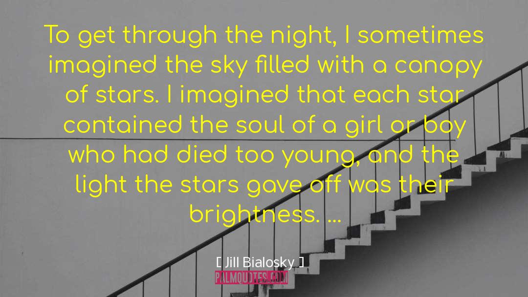 Died Too Young quotes by Jill Bialosky