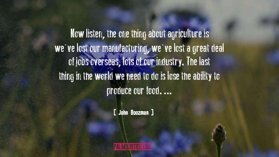 Diet Industry quotes by John Boozman