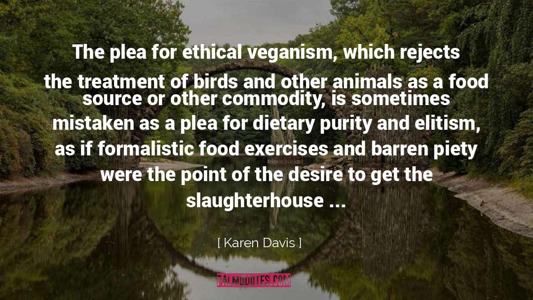 Dietary quotes by Karen Davis