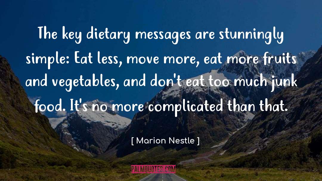 Dietary quotes by Marion Nestle