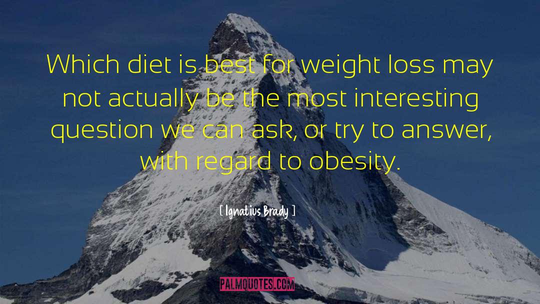 Dieting Foods For Weight Loss quotes by Ignatius Brady