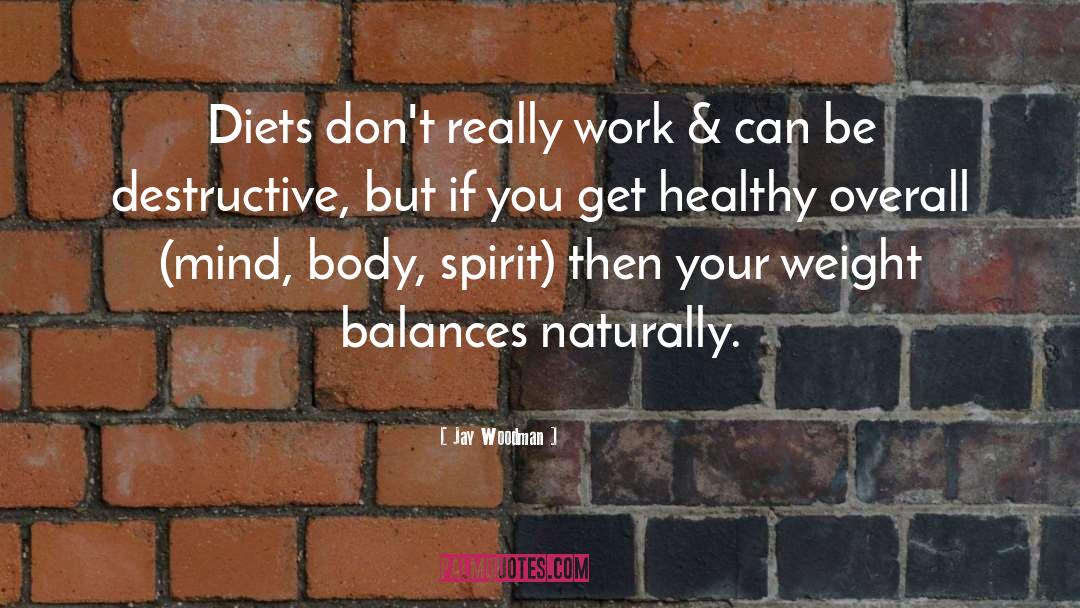 Dieting quotes by Jay Woodman