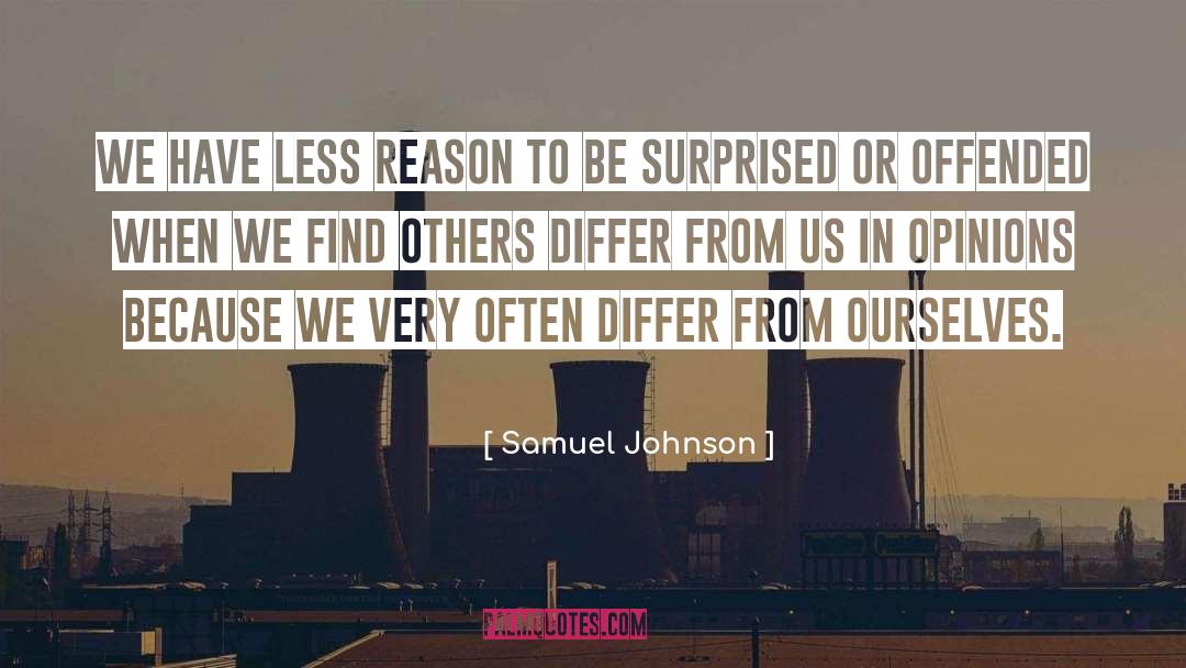 Differ quotes by Samuel Johnson